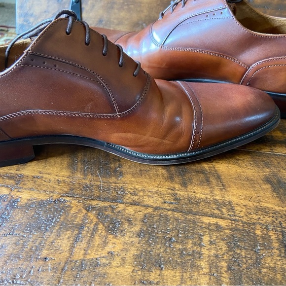 Florsheim Men’s Brown Leather Oxford Dress Shoes, Size 13 M, Classic lace up. - Picture 9 of 10